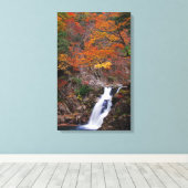 Sandankyo Wasserfall im Herbst Leinwanddruck (Insitu (Holzboden))