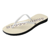 Sandbagger-Creme-Flops Badesandalen (Schrägansicht)