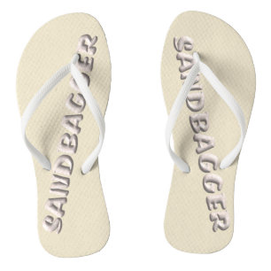 Sandbagger-Creme-Flops Badesandalen