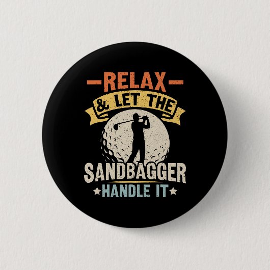 Sandbagger Golf Sandbagger Button (Vorderseite)
