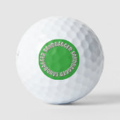 Sandbagger green Bridgestone e6 Golfbälle 3 Stk. (Vorderseite)
