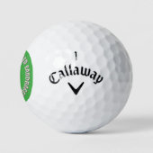Sandbagger green Callaway Warbird Golfbälle 3 pk (Logo)