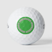Sandbagger green Callaway Warbird Golfbälle 3 pk (Vorderseite)