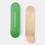 Sandbagger Green Skateboard (Vorderseite)