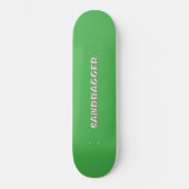 Sandbagger Green Skateboard (Vorderseite)