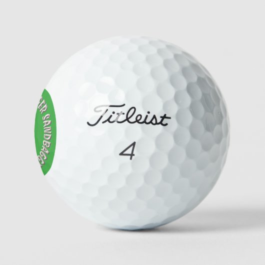 Sandbagger green Titleist Pro V1 Golfbälle 3 Stk. (Logo)