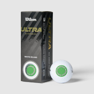 Sandbagger Green Wilson Ultra Golfbälle 3 pk