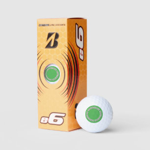 Sandbagger grün Bridgestone e6 Golfbälle 3er Pack
