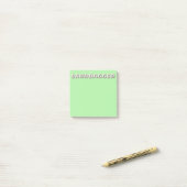 Sandbagger-Grüne Notizblöcke Post-it Klebezettel (Auf Schreibtisch)