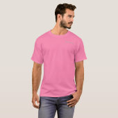 Sandbagger Herren pinkes T-Shirt mit Tasche (Vorne ganz)