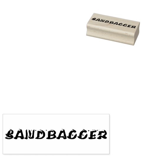 Sandbagger-Rechteck-Briefmarke Gummistempel (Stempel)