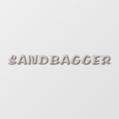 Sandbagger sehen durch den Frontstick Fensteraufkleber (Blatt)