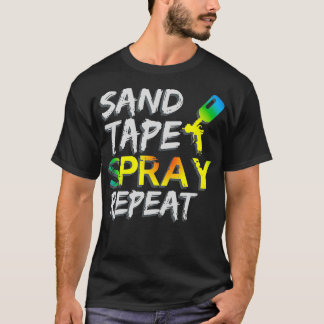 Sandband Sprühband Wiederholung Auto Karosserie Ma T-Shirt