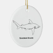 Sandbank-Haifisch Keramikornament (Rechts)