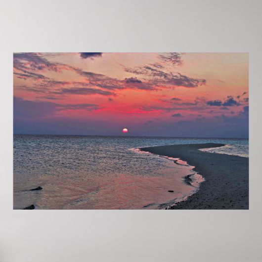 Sandbar Sunset Poster (Vorne)