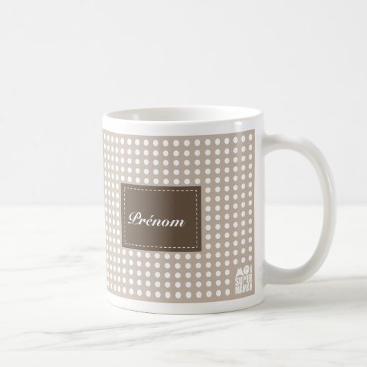 SandBecher - mich Supermama zu personalisieren Kaffeetasse (Rechts)