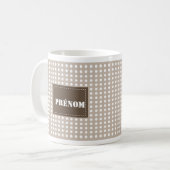 SandBecher - mich Superpapa zu personalisieren Kaffeetasse (Vorderseite Links)