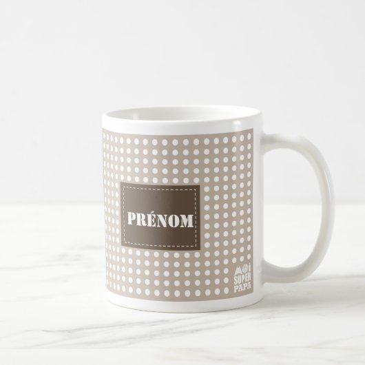 SandBecher - mich Superpapa zu personalisieren Kaffeetasse (Rechts)