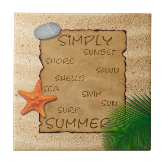 Sandbelag - Keramik Fliese (Vorderseite)