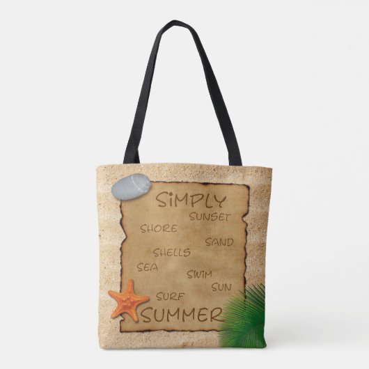 Sandbelag - Totbeutel Tasche (Rückseite)