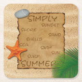 Sandbelag - Untersetzer (Vorderseite)