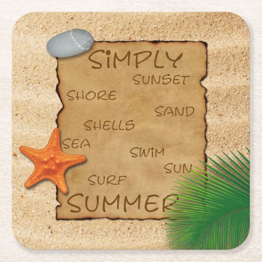 Sandbelag - Untersetzer (Vorderseite)