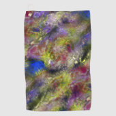 Sandblasted-gelb-rote Farbe auf Baumwolle Golfhandtuch (Vorderseite)