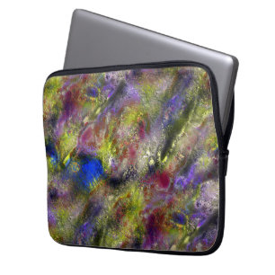 Sandblasted-gelb-rote Farbe auf Baumwolle Laptopschutzhülle