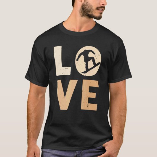 Sandboard Liebe Boardsport Sand Dune Sandboarding T-Shirt (Vorderseite)