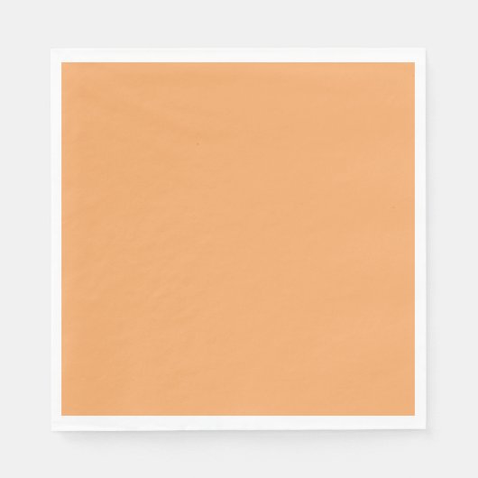 Sandbraune, helle Orange Serviette (Vorderseite)