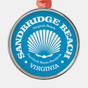 Sandbridge Beach (Muschel) Ornament Aus Metall