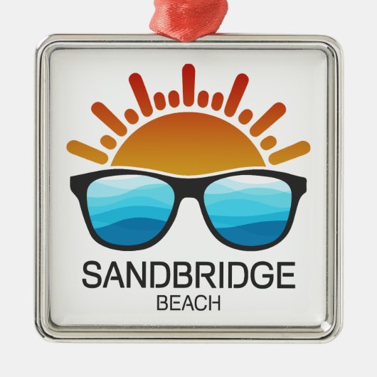 Sandbridge Beach Virginia Sonnenbrille Ornament Aus Metall (Vorne)