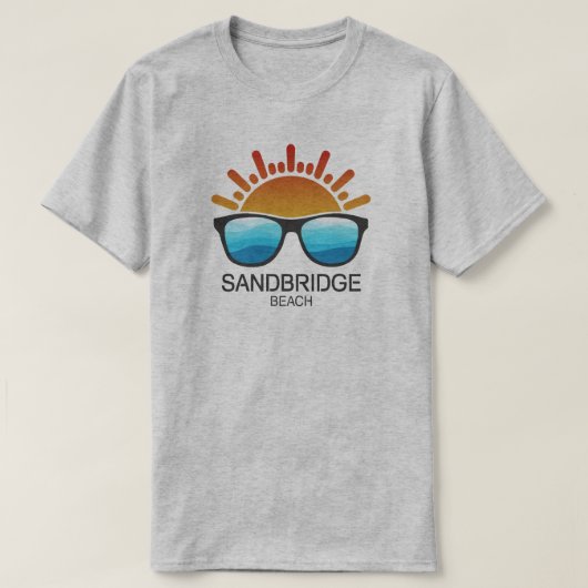 Sandbridge Beach Virginia Sonnenbrille T-Shirt (Design vorne)