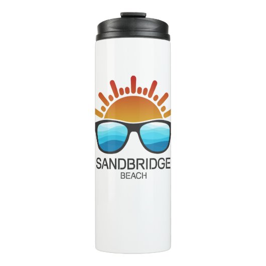 Sandbridge Beach Virginia Sonnenbrille Thermosbecher (Vorderseite)