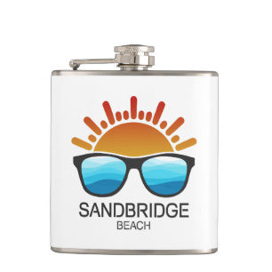 Sandbridge Beach Virginia Sonnenbrillen Flachmann