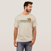 Sandbridge Beach Virginia Sun Palm Trees T-Shirt (Vorne ganz)