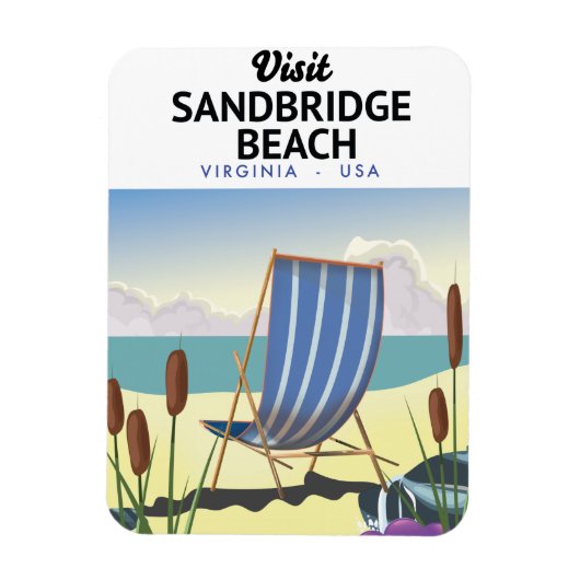 Sandbridge Beach Virginia USA, Magnet (Vertikal)