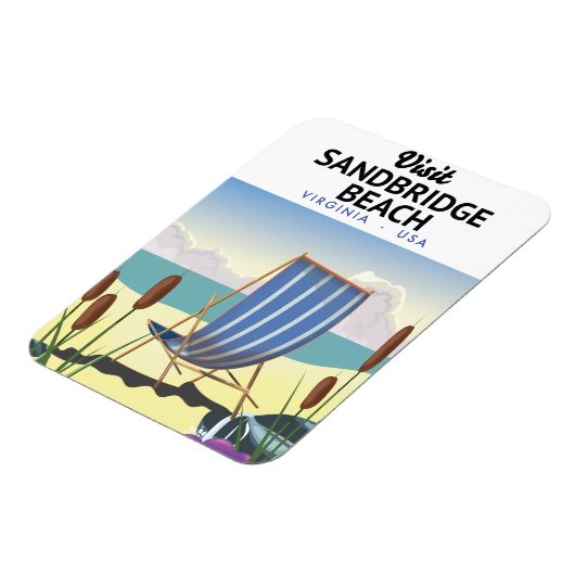 Sandbridge Beach Virginia USA, Magnet (Linke Seite)