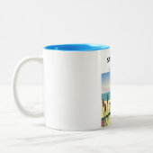 Sandbridge Beach Virginia USA, Zweifarbige Tasse (Links)