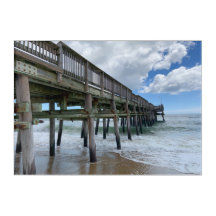 Sandbridge Pier am Strand von Virginia