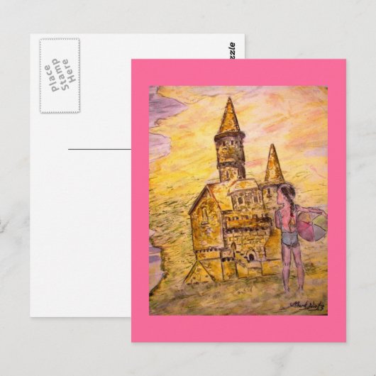 Sandburg Postkarte (Vorne/Hinten)