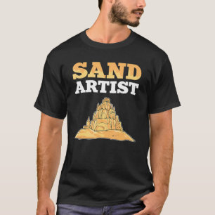 Sandburg und Skulptur Sand T-Shirt