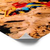 Sandburg und Strand Poster (Ecke)