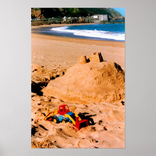 Sandburg und Strand Poster (Vorne)