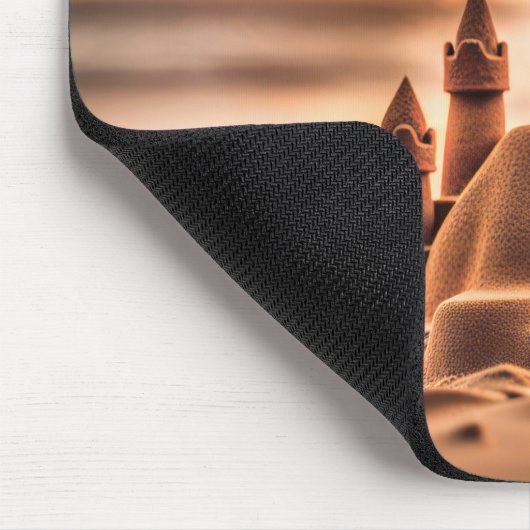 Sandburgen am Sunset Beach Mousepad (Ecke)