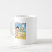 Sandburgen in Pyramidenform Kaffeetasse (Vorderseite Links)