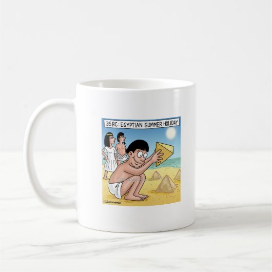 Sandburgen in Pyramidenform Kaffeetasse (Links)