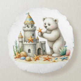 Sandburgen Rundes Kissen