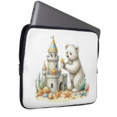 Sandburgen und Teddybären Laptopschutzhülle (Vorne Rechts)