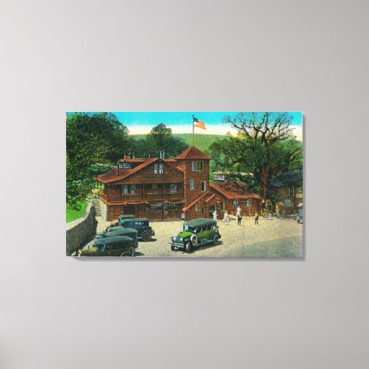 Sandburgs Summit Hotel on Ridge Route Leinwanddruck (Vorderseite)